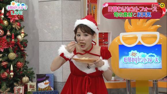 美馬怜子谷間サンタ15