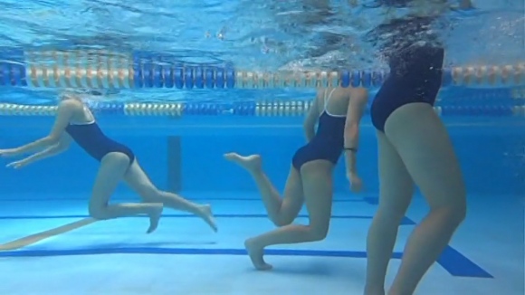 水中スク水1